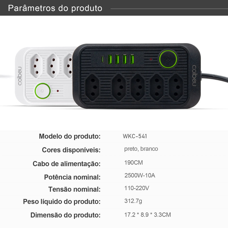 Filtro de Linha 2m USB